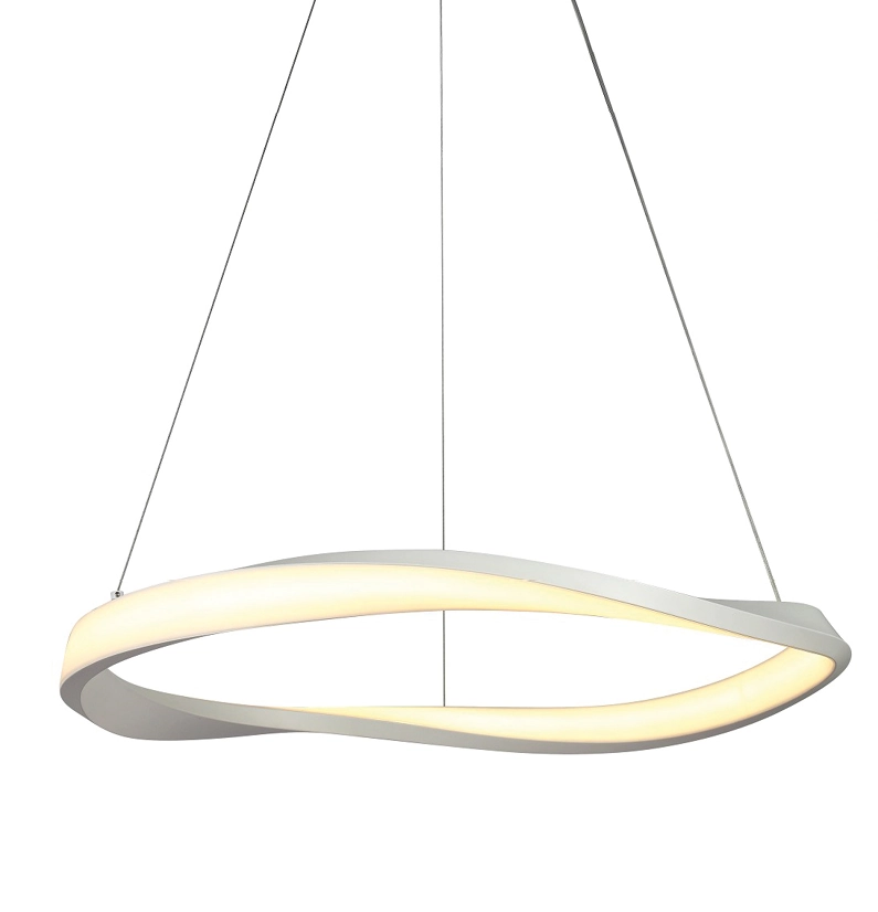 Pendente Mobius Branco 60cm Led 24w 3000k Bivolt Bella