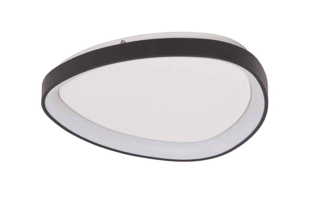 Plafon Bio Preto 60cm Led 48w 3000k Bivolt Bella