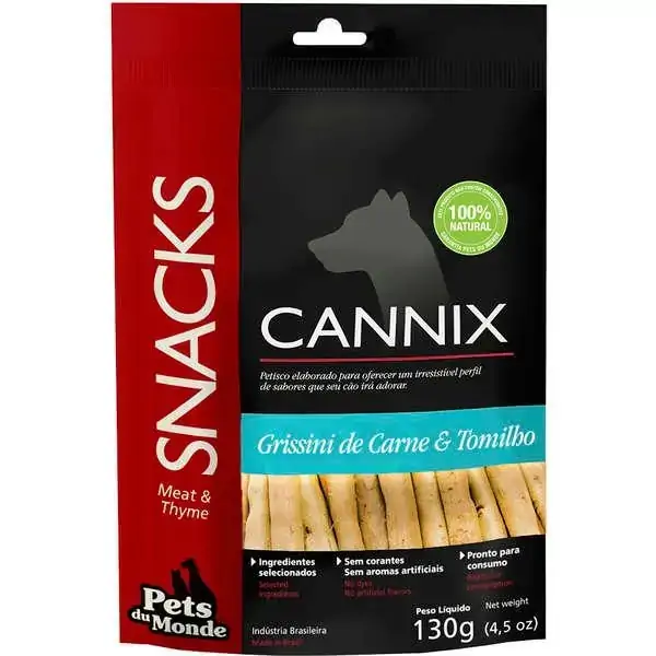 Grissini Cannix Carne Tom 130g