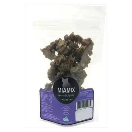 Petisco Natural para Gatos Miamix Snack Fígado 30gr - Pets du Monde