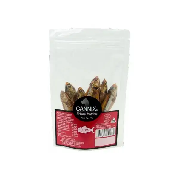 Petisco Natural para Cães Cannix Tirinha Proteíca Manjubas 40g - Pets du Monde