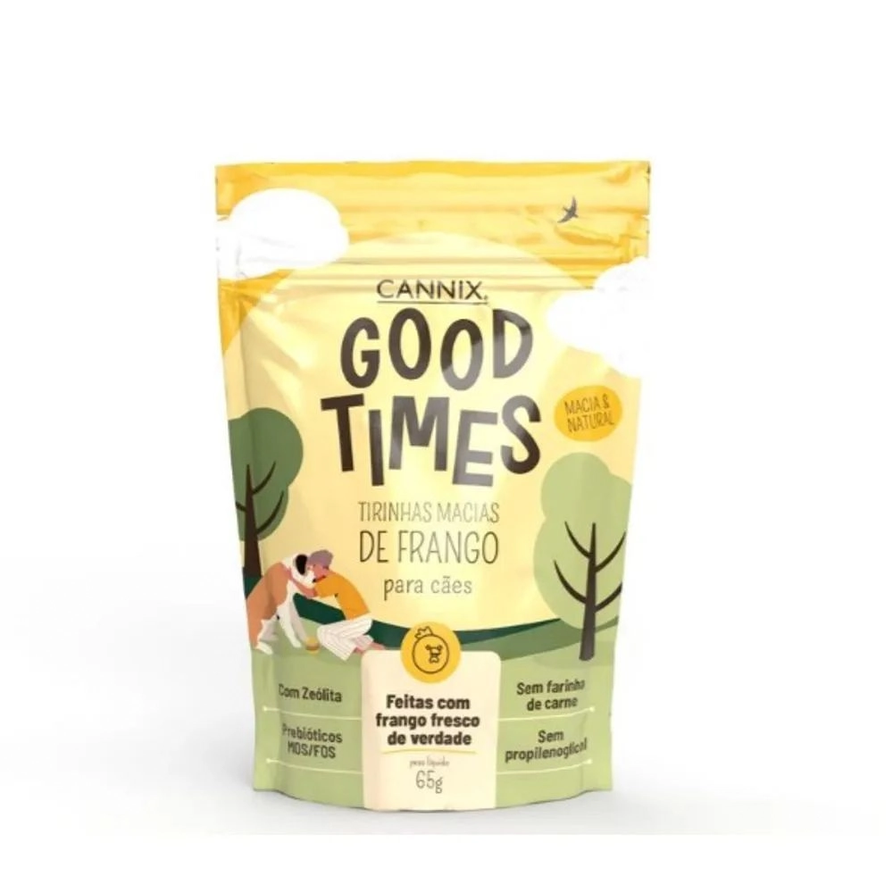 Cannix Good Times Tirinhas Macias De Frango 65g