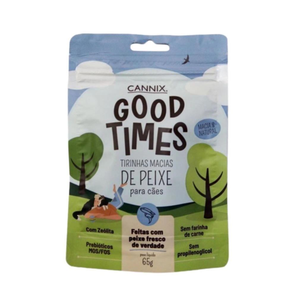 Cannix Good Times Tirinhas Macias De Peixe 65g