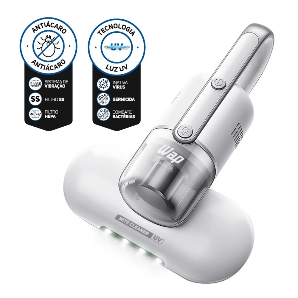 Aspirador De Pó Antiácaro Com Lâmpada Uv Wap Mite Cleaner Uv 127v