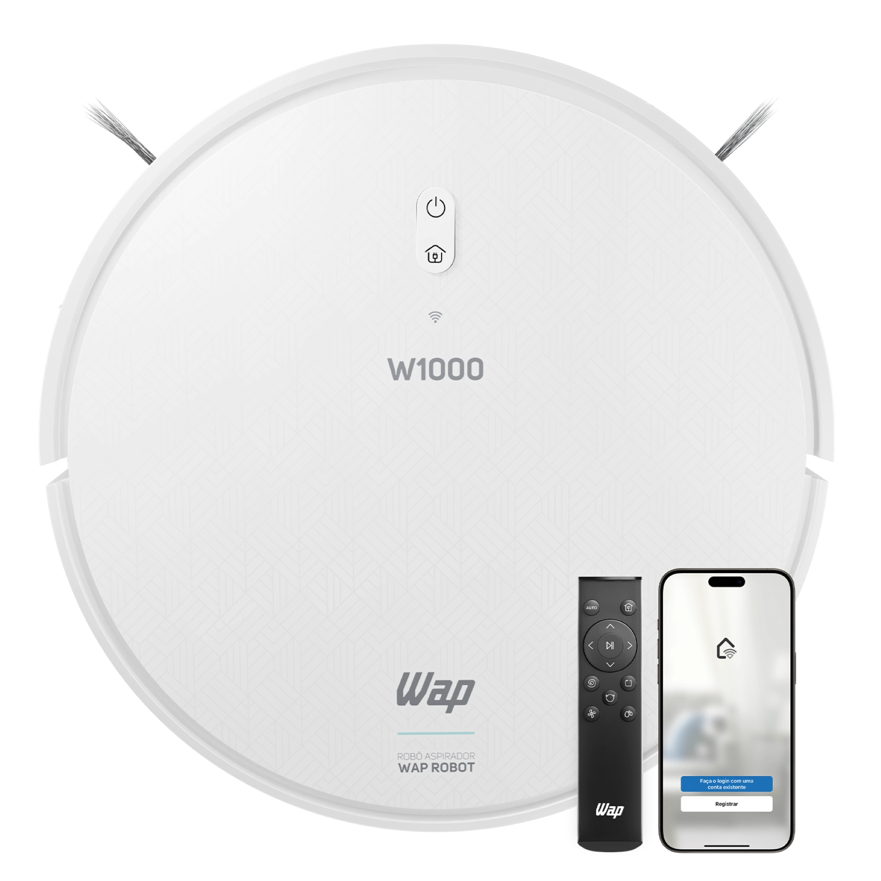 Robô Aspirador de Pó W1000 32W Bivolt Wap