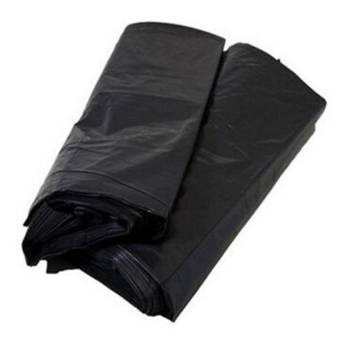 Saco De Lixo Ecológico Reforçado -  50 Litros Preto