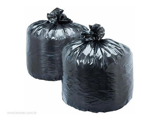 Saco De Lixo Preto 20 Litros 100 Unidades