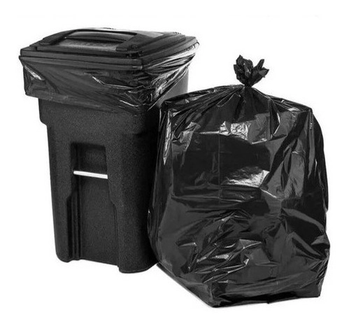 Saco De Lixo Preto, 100 L, 100 Unidades, Reforçado Garantia.