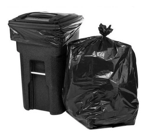 Saco De Lixo Preto, 100 L, 100 Unidades, Reforçado Garantia.