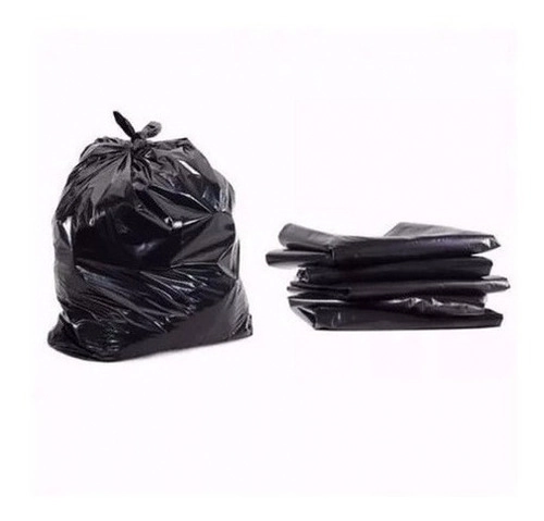 Saco De Lixo Reforçado Preto 50 Litros C/ 400 Unidades