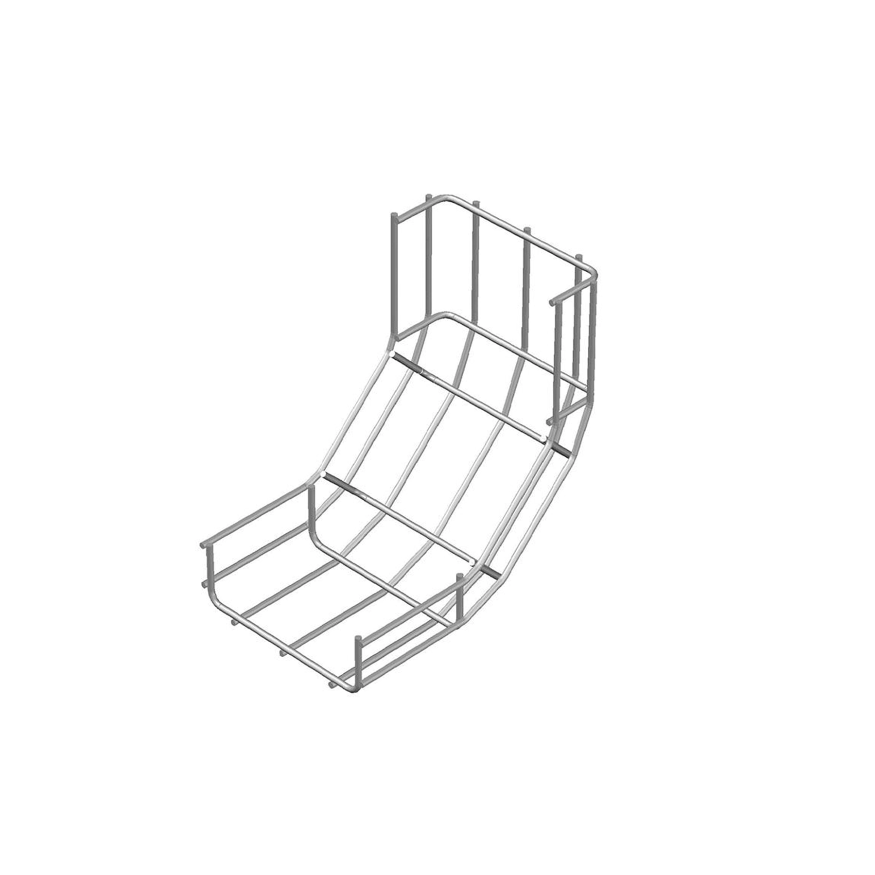 Curva Vertical Interna Galvanizado 90º 50X50mm 3/16 GE Perfil Líder
