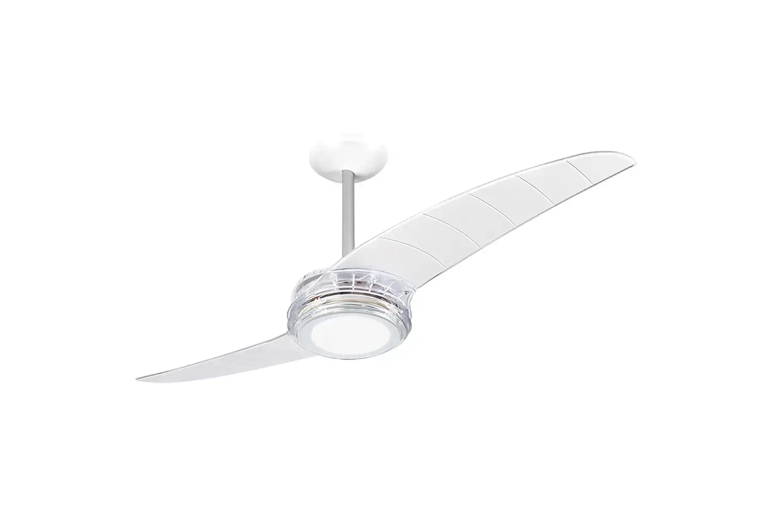 Ventilador Teto 2 Pas 203 Led Cristal 127v
