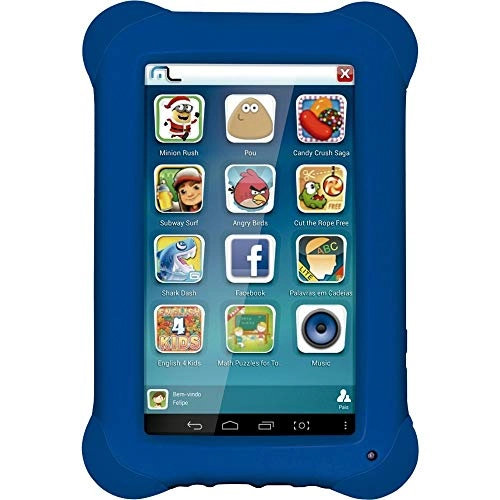 Tablet Multilaser Kid Pad Nb 194 Quad Core 8gb Tela 7 Android 4.4 Azul