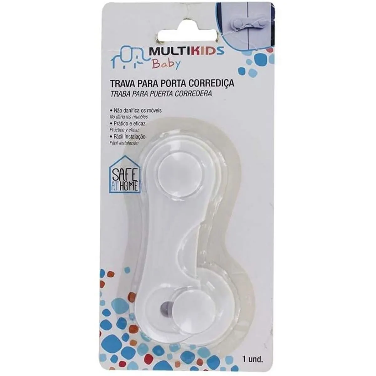 Trava Para Porta Corrediça 1 Unidade Multikids Baby Bb260