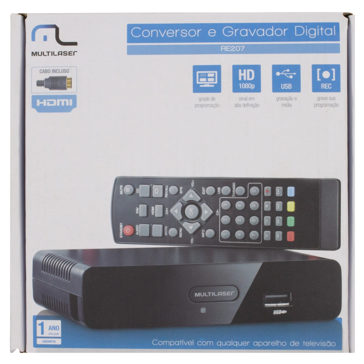 Conversor E Gravador Digital Re207 Multilaser