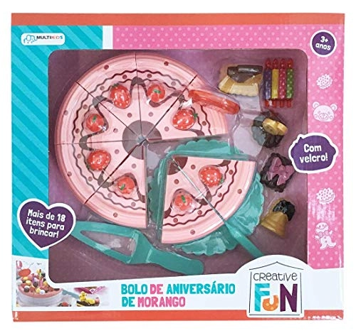 Brinq.bolo Morango Creative Fun