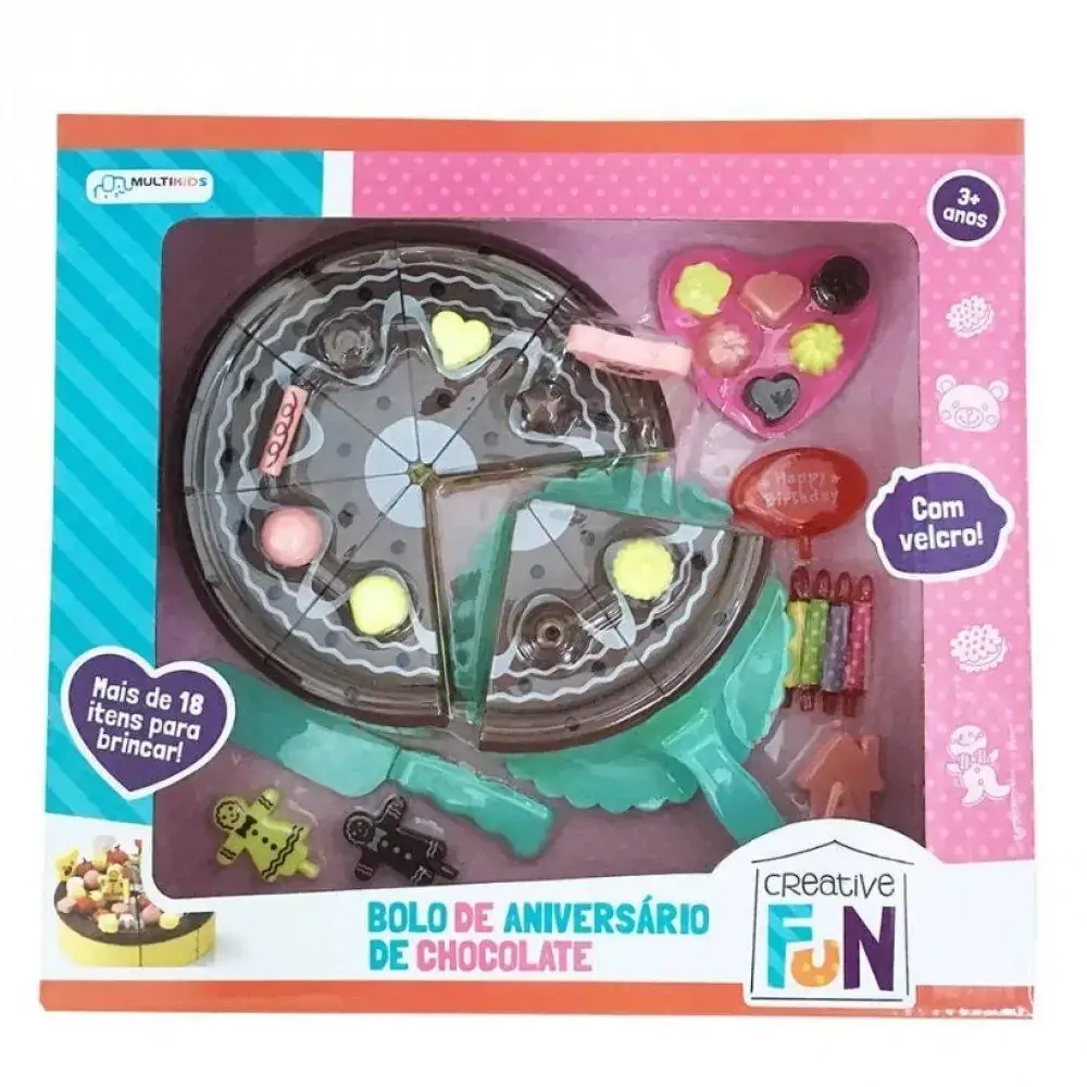 Brinq.bolo Chocolate Creative Fun