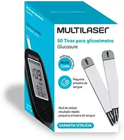 Tiras Multilaser para Medidor de Glicose com 50 unidades Hc130