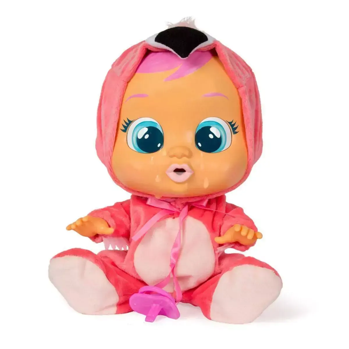 Boneca CryBabies Flamy Com Chupeta - Multikids