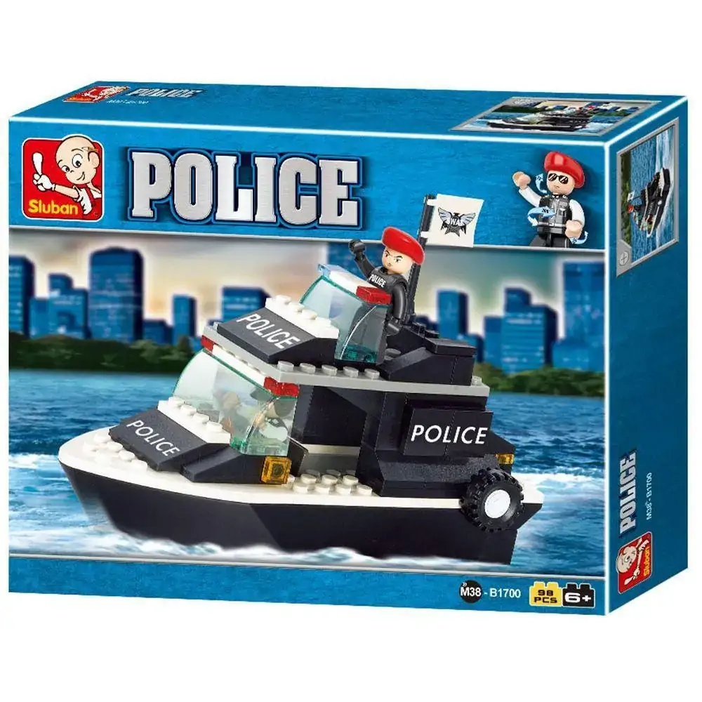 Blocos Polícia Guarda Costeira 98pcs Multikids BR833
