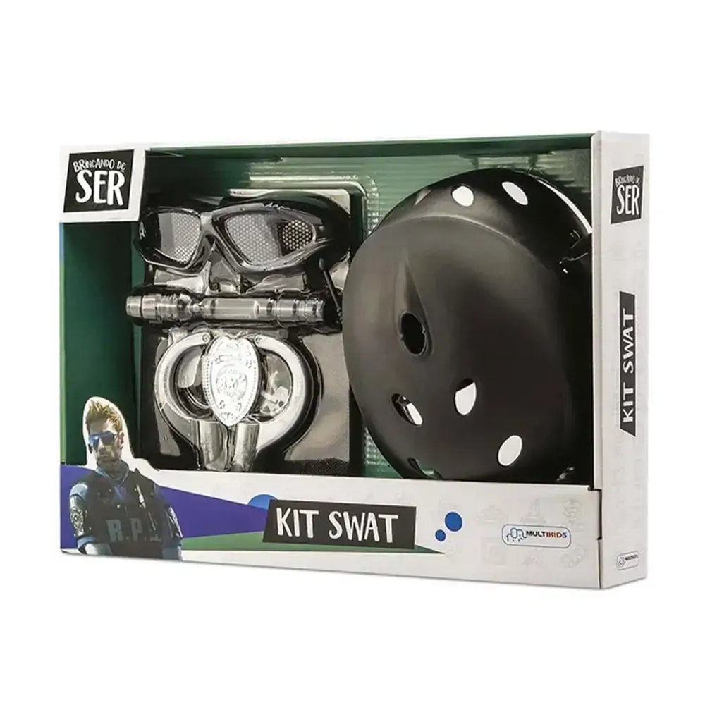 Conjunto de Acessórios - Brincando de Ser - Kit SWAT - Multikids