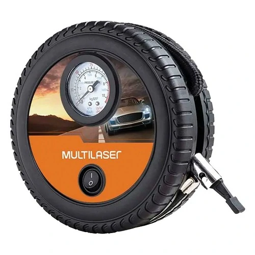 Mini Compressor de Ar Roda 12V150Psi - MULTILASER AU615