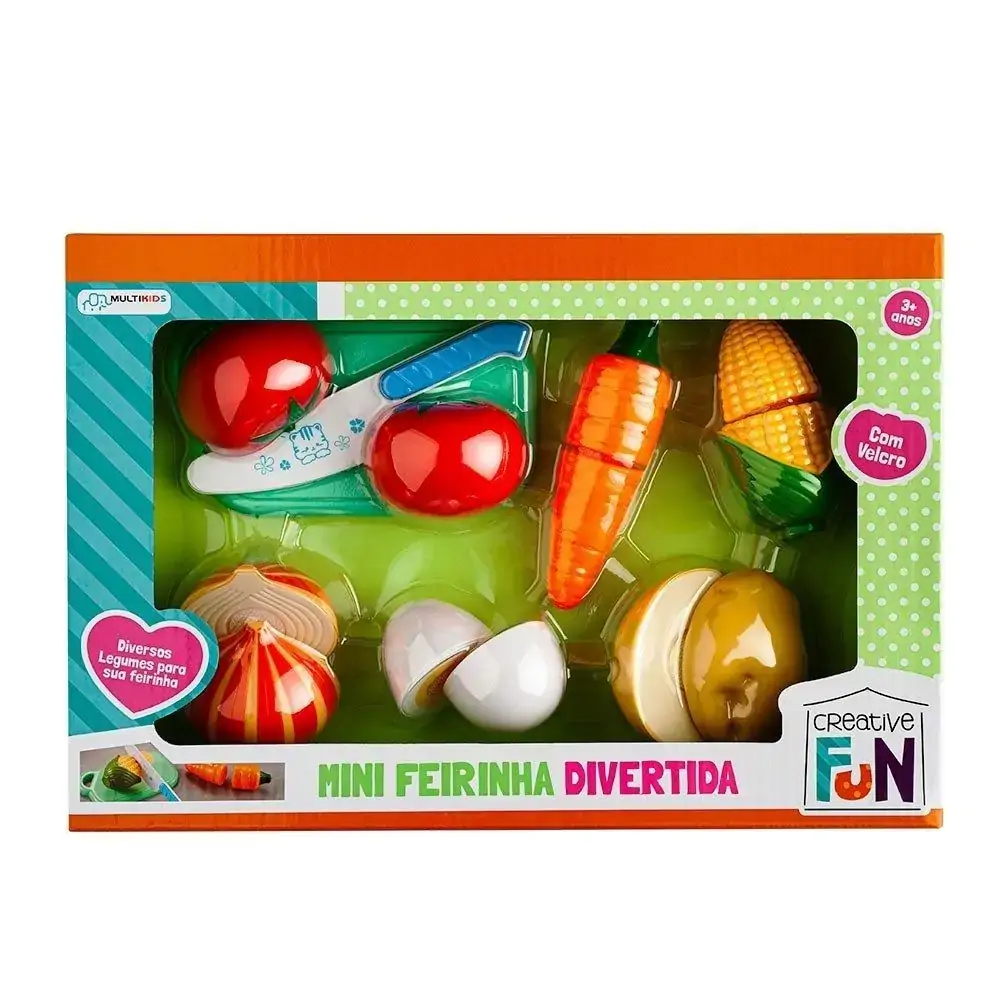 Mini Feirinha Divertida Legumes Creative Fun - Multikids