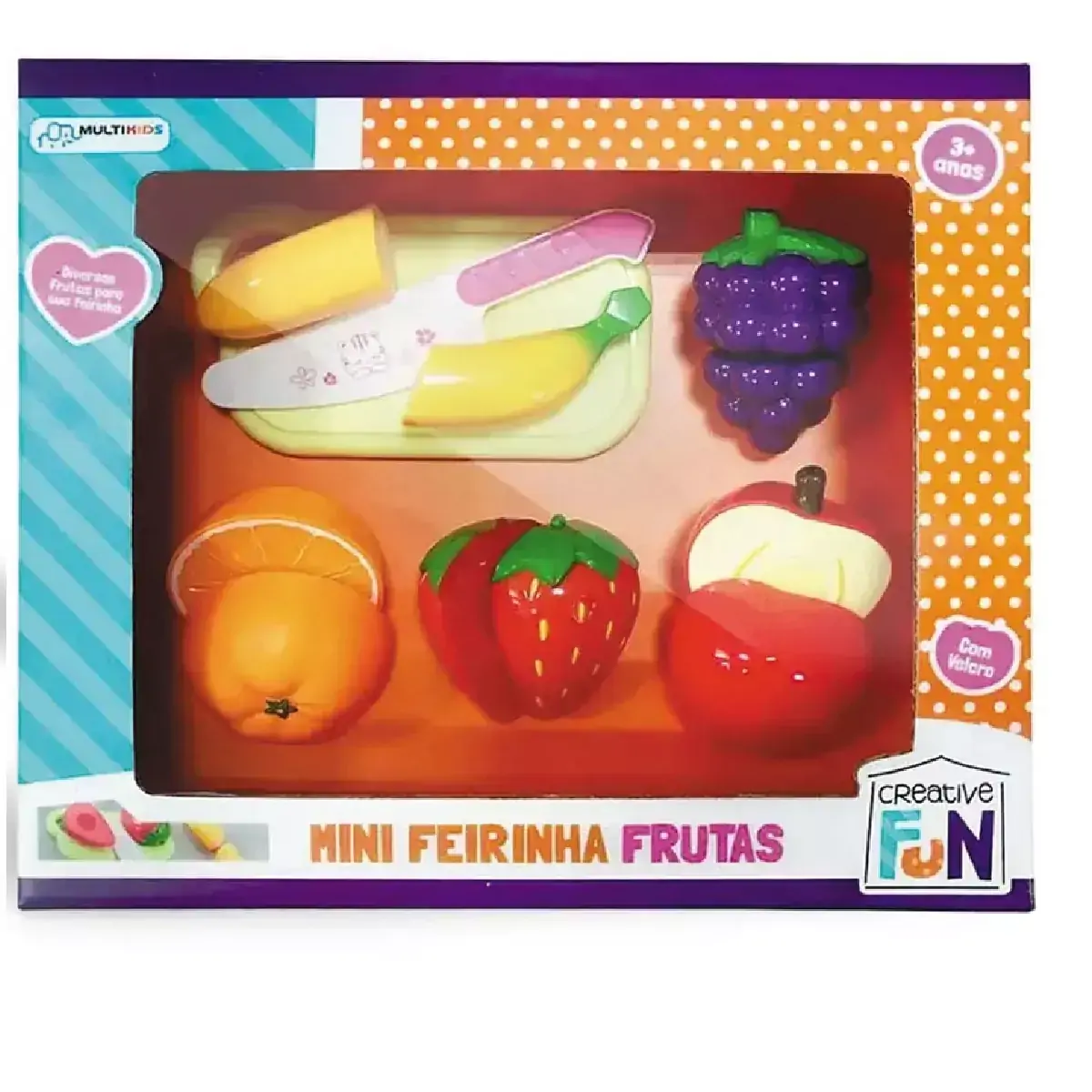 Acessórios de Casinha Mini Frutas Multikids