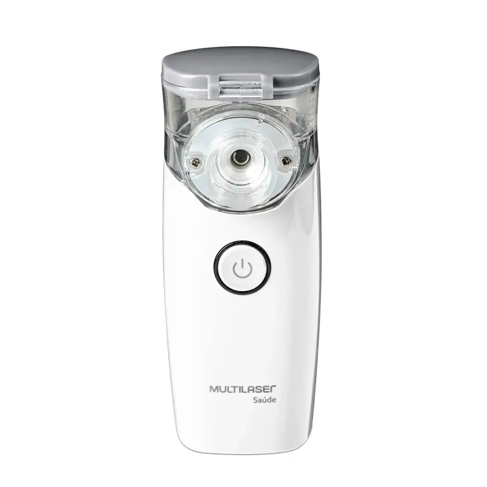 INALADOR PORTATIL MESH MULTILASER BRANCO E CINZA HC215