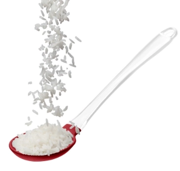 Colher de Arroz de Silicone Cabo Acrílico Vermelha Up Home - UD033