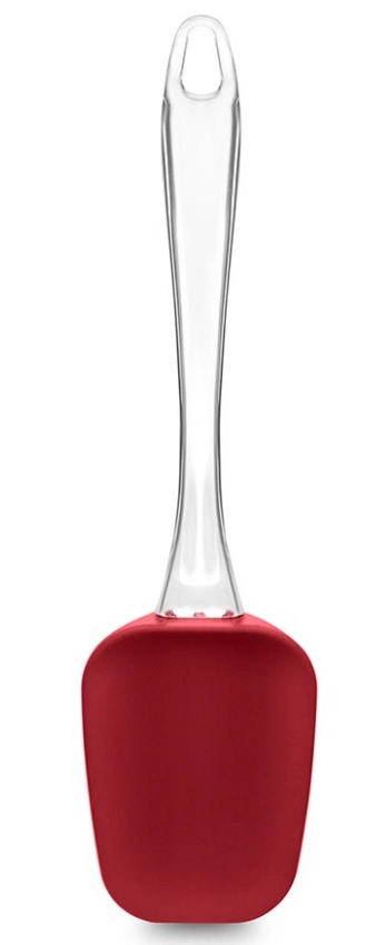 Espátula de Silicone Cabo Acrílico Vermelha Up Home