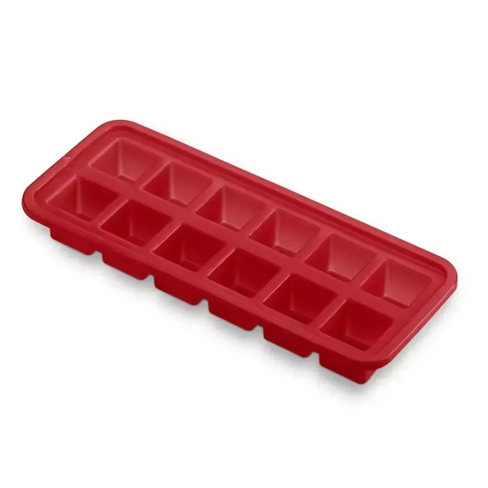 Forma de Gelo Silicone 12 Cubos Vermelho 1 UN UP Home
