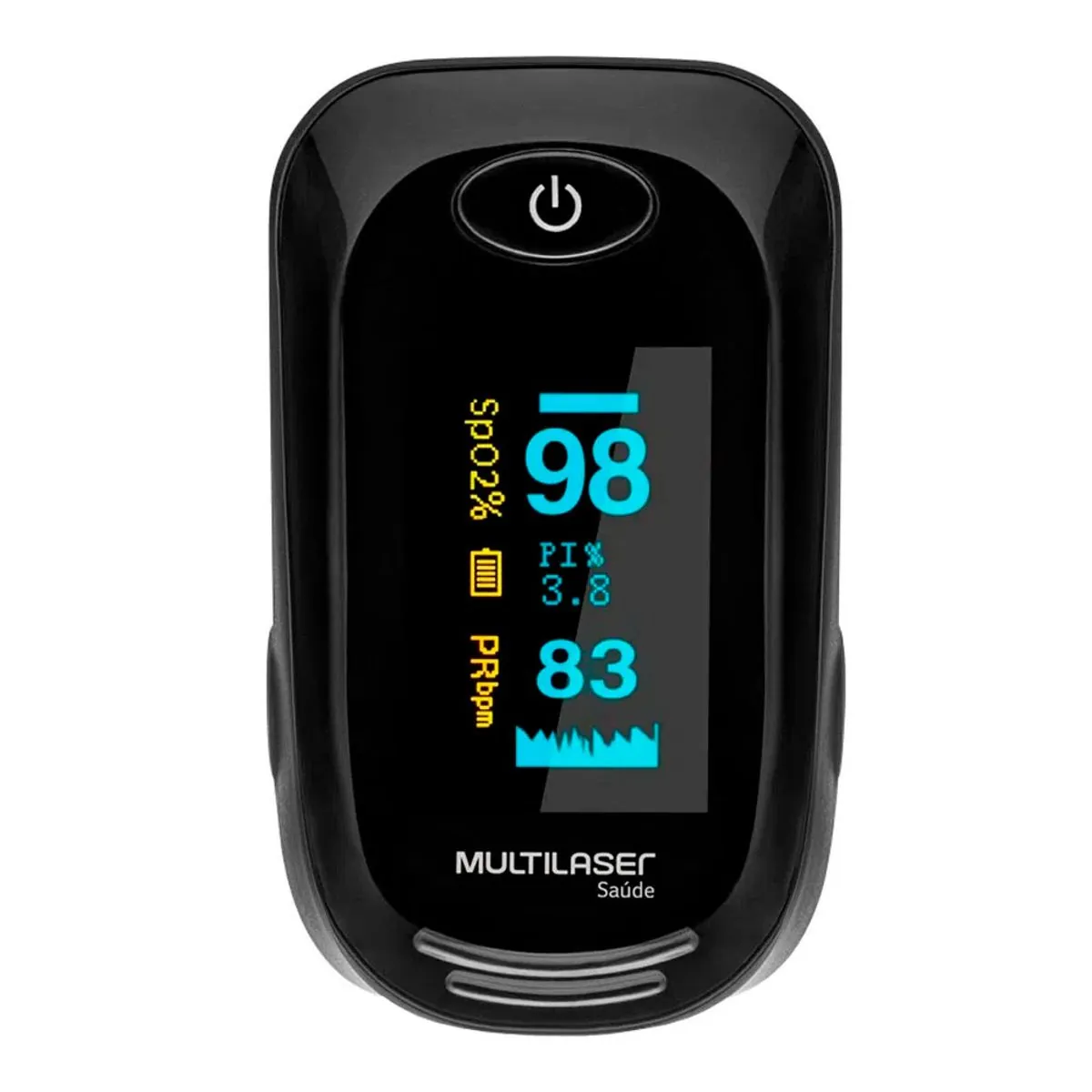 Oximetro de Dedo HC261 Multilaser Preto