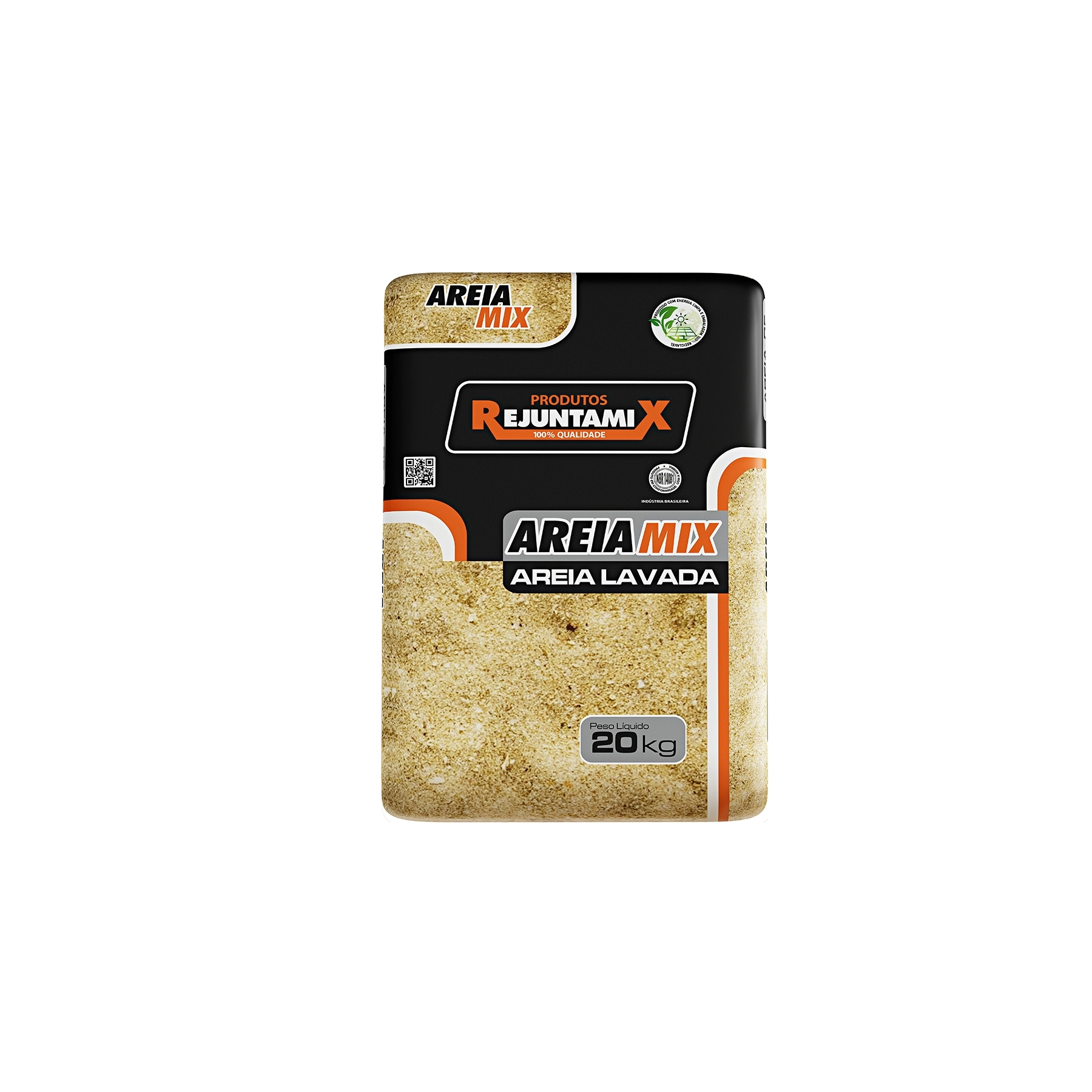 Areia Média Lavada AreiaMix Saco 20kg Rejuntamix