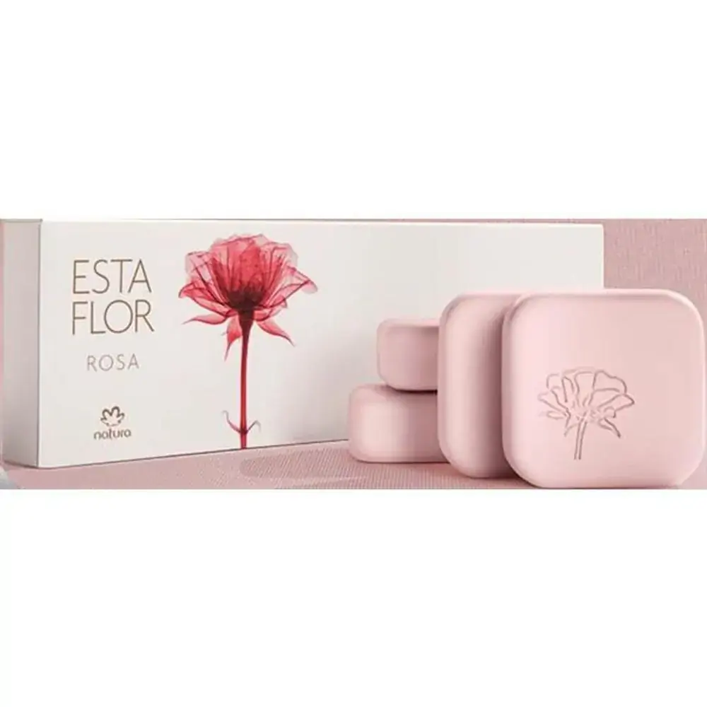 Kb Sabonete Nt Esta Flor Rosa Cx4 90g