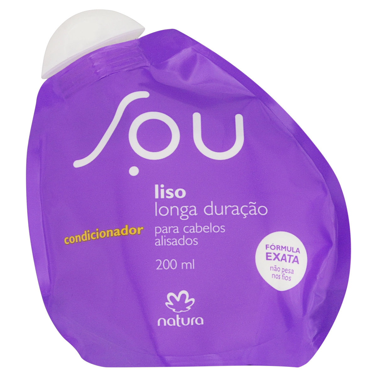 Condicionador Natura Sou Liso Longa Duração Sachê 200ml