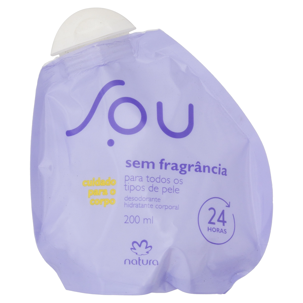 Desodorante Hidratante Sem Fragrância Natura Sou Sachê 200ml