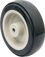 Roda 4   412 (100mm) Bp Pvc, Eixo 5/16 - Rodiline