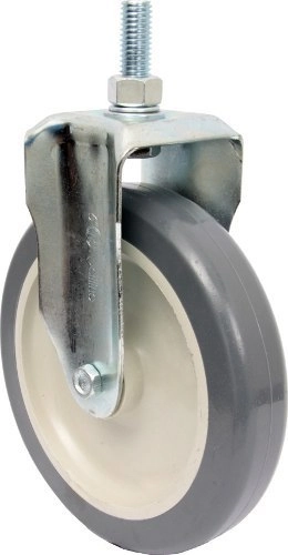 Rodízio 6 (150mm) Fixo Rosca 1/2, Roda 612 Bp Pvc - Rodiline