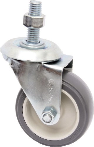 Rodízio 3" (75mm) Giratório Rosca 1/2, Roda 312 Bp Pvc - Rodiline