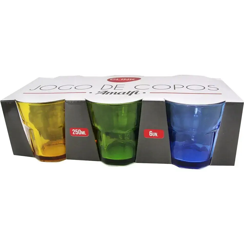 Jogo Copo Verde Amalfi Color 6 Pcs