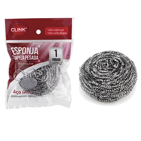 Esponja Limpeza Pesada Aco Inox Ck1885