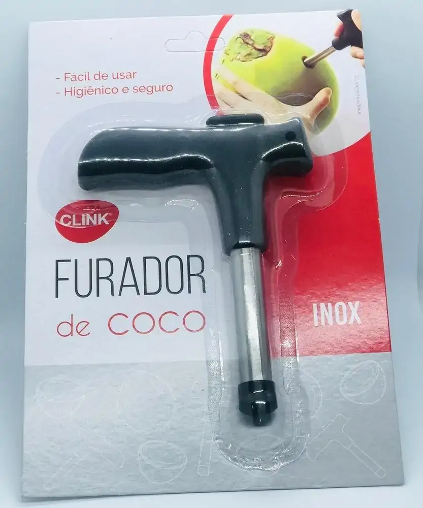 Furador De Coco Aco Inox 14cm Ref.ck4375 Clink