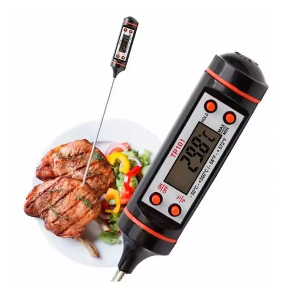 Termômetro Culinário Digital Espeto Para Alimentos