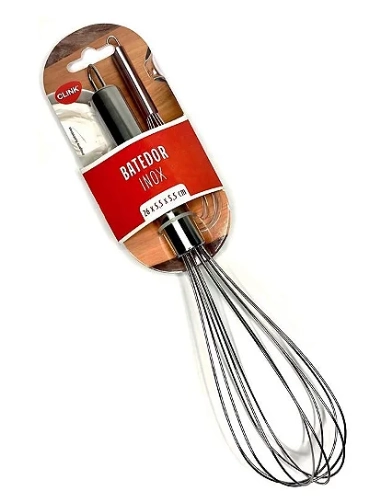 Batedor Aco Inox 26x5,5x5,5cm Clink Un