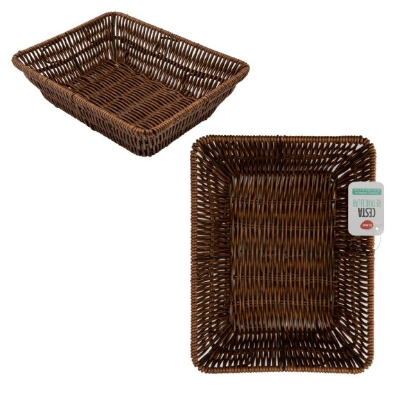 Cesta Pao Retangular Plastico Pp 26 Cm X 20,5 Cm X Ck7565