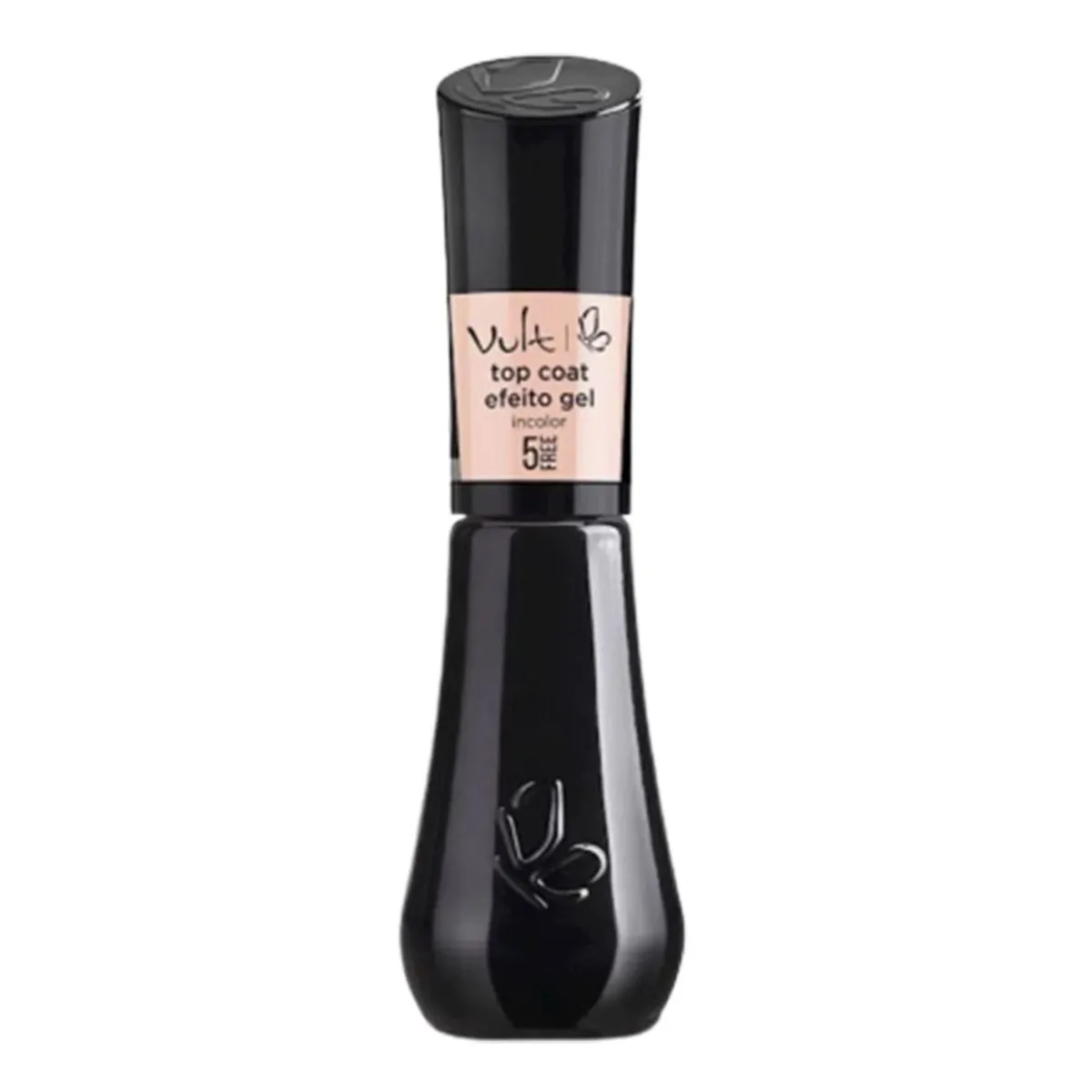 Esmalte Top Coat Incolor Vult 5 Free Frasco 8ml