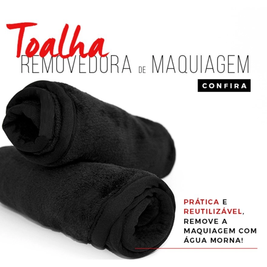 Toalha Removedora Para Maquiagem Vult 40cm X 17cm