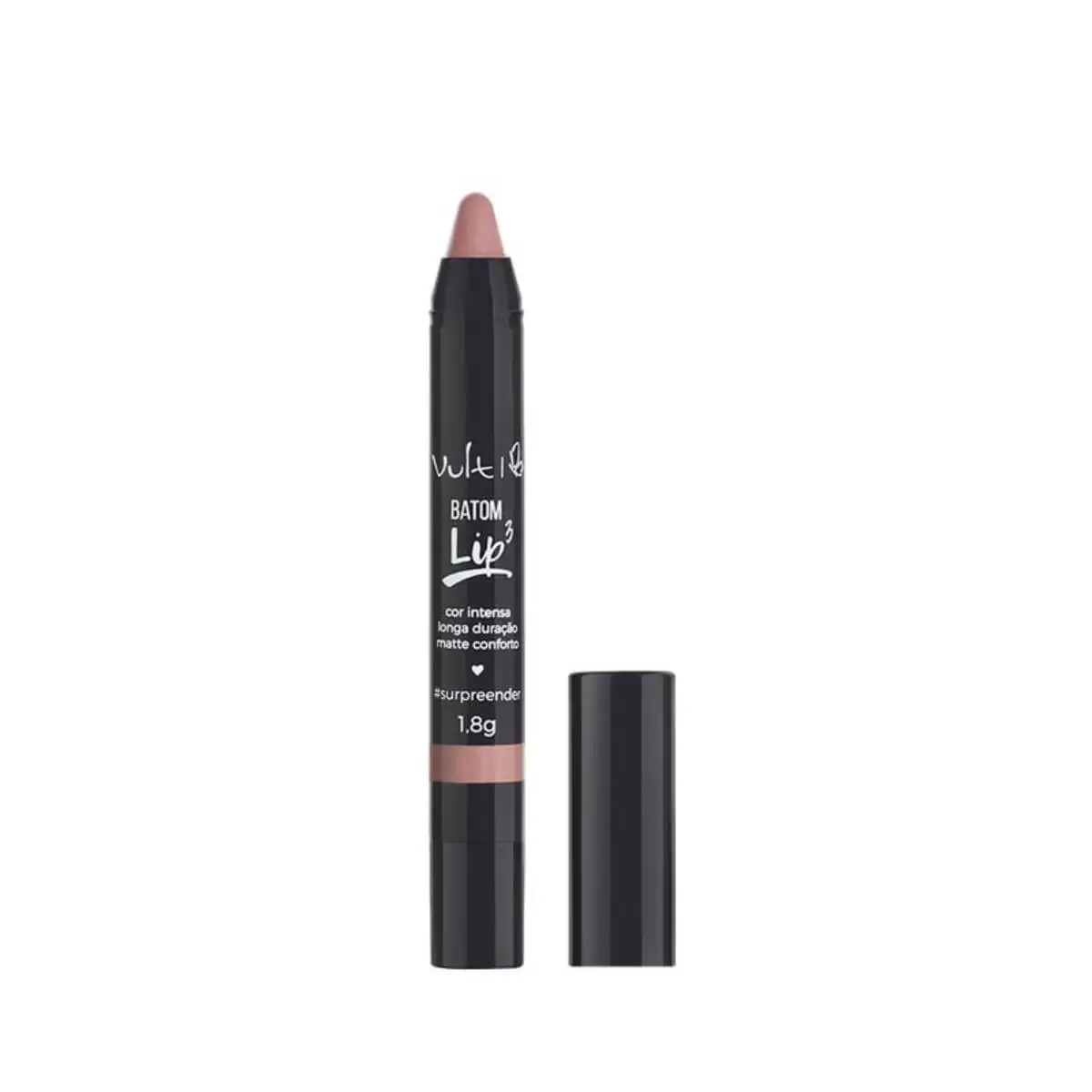 Batom Lápis Retrátil Matte Conforto Surpreender Vult Lip3 1,8g
