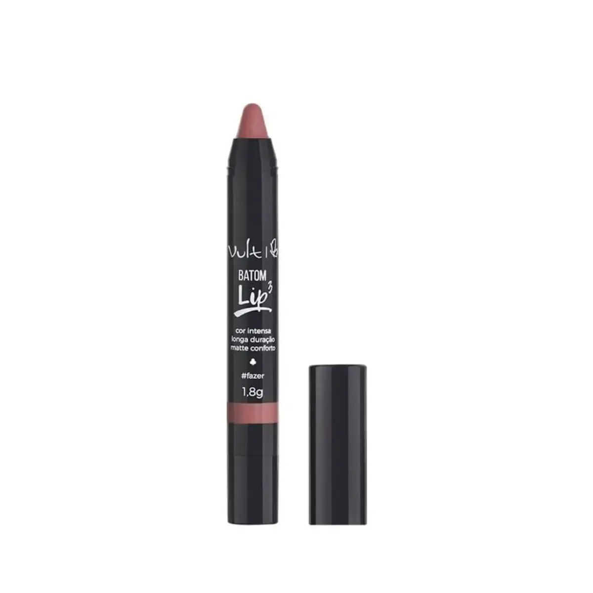 Batom Lápis Retrátil Matte Conforto Fazer Vult Lip3 1,8g
